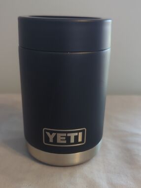 Yeti 12oz Black & Silver Can Koozie